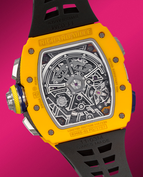 Richard Mille RM65-01 Automatic Split-Seconds Chronograph Dark Yellow Quartz TPT® 
