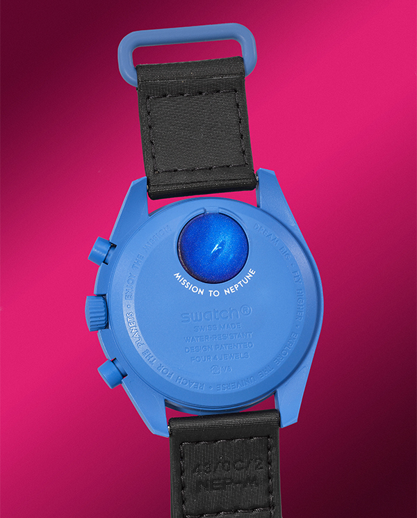 Omega x Swatch Bioceramic MoonSwatch, Mission to Neptune, Moonshine Gold 